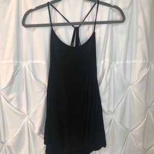 Black Criss Crossed Back Tank